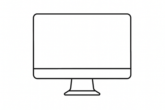 computer monitor outline